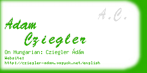 adam cziegler business card
